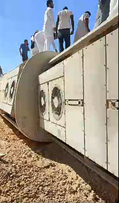 انقلاب القطار خلال رحلة مطروح