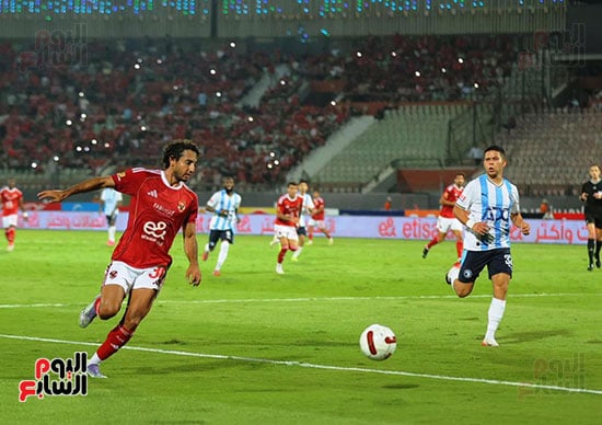 محمد هانى خلال المباراة محمد هانى خلال المباراة