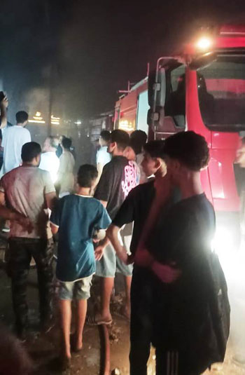 حريق بمصنع ملابس بكفر الشيخ (4)