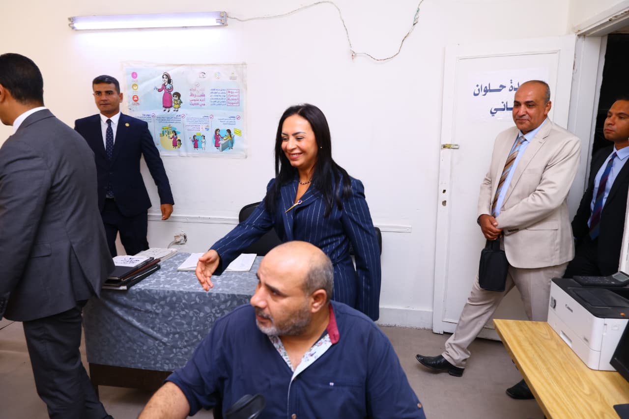 خلال زيارة الدكتورة مايا مرسى وزيرة التضامن الاجتماعي 