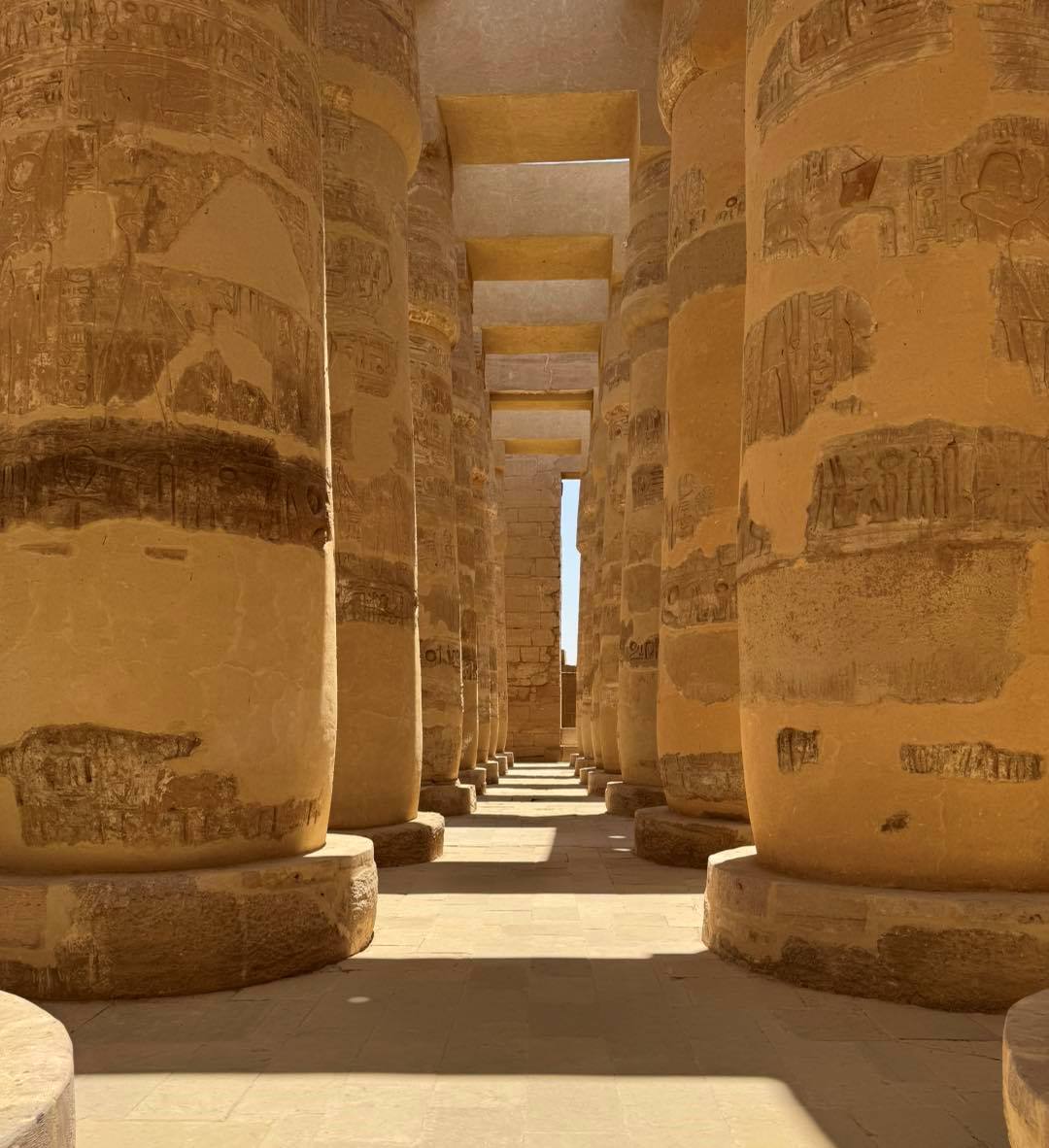 السحر والجمال فى صالة الأعمدة الكبرى بالكرنك