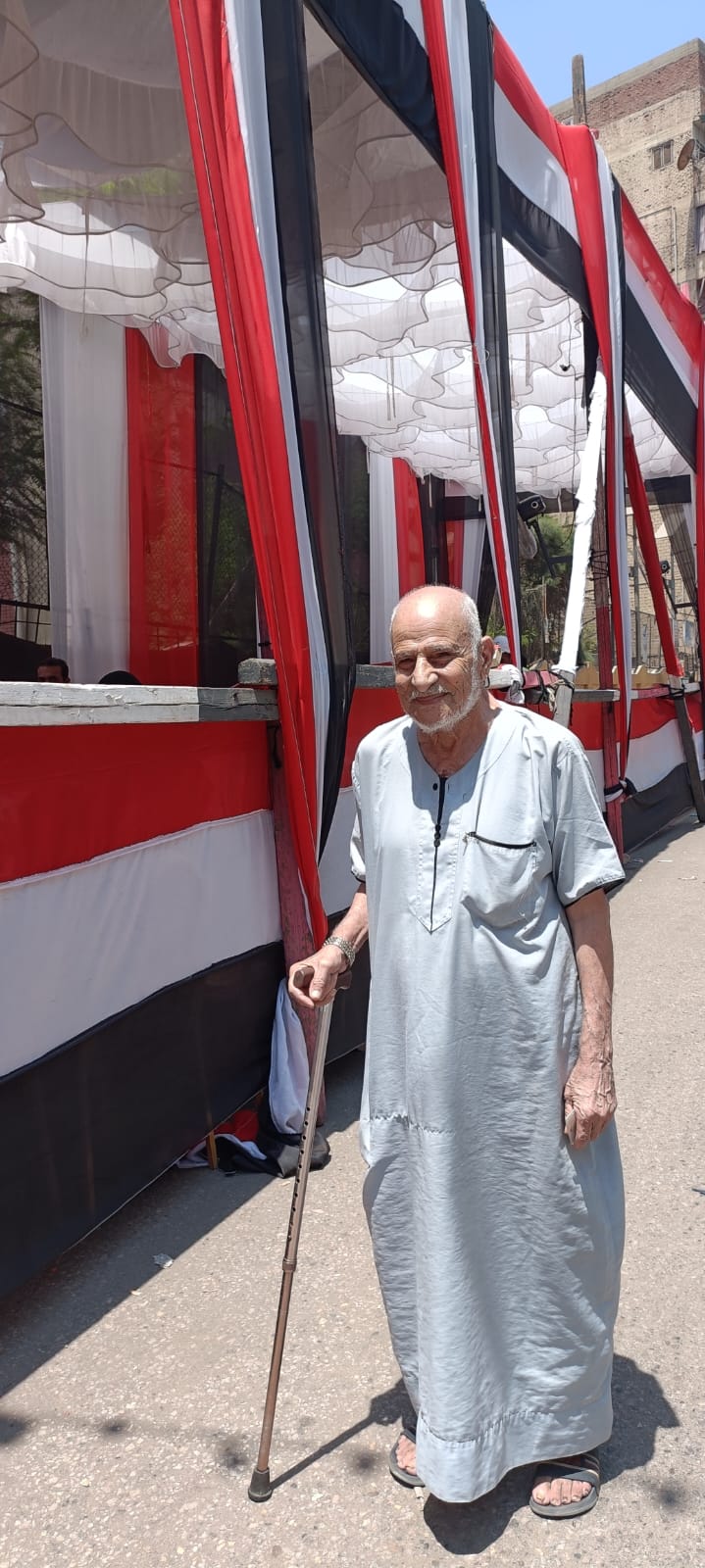 كبار السن بالوراق يحرصوا على المشاركة بانتخابات مجلس الشيوخ