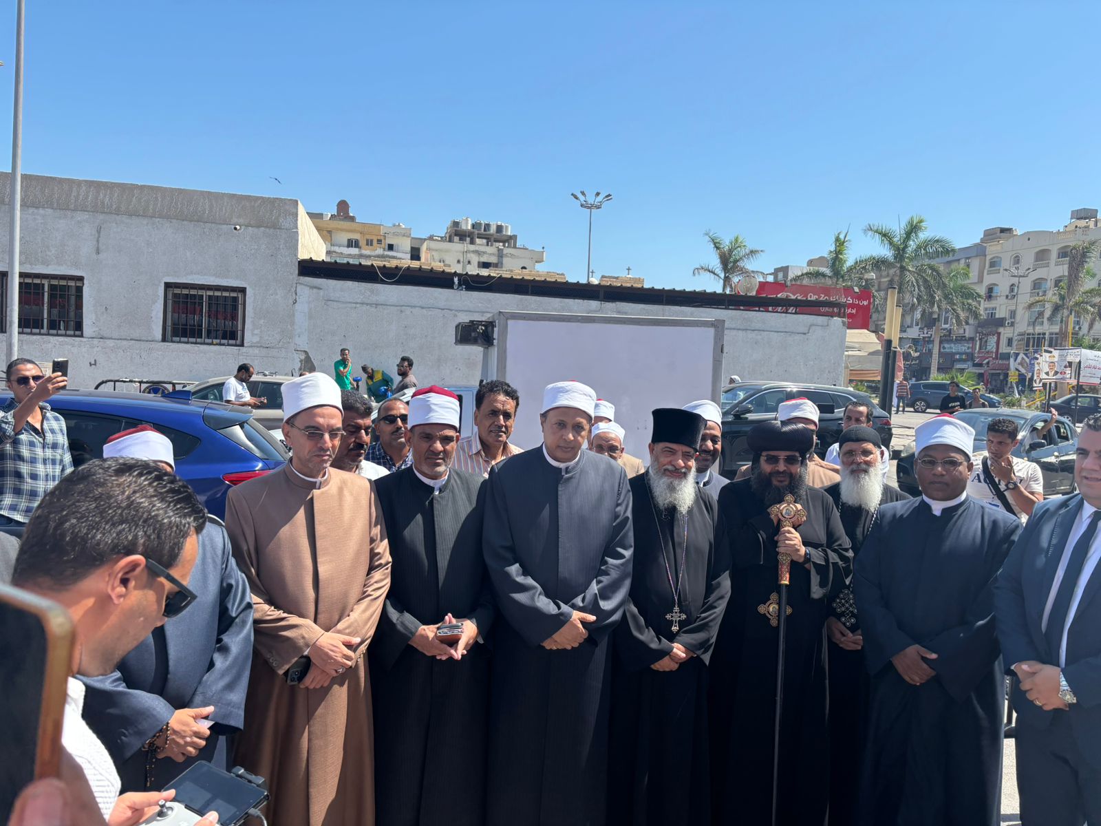 جانب من تجمع الازهر،والكنيسة 