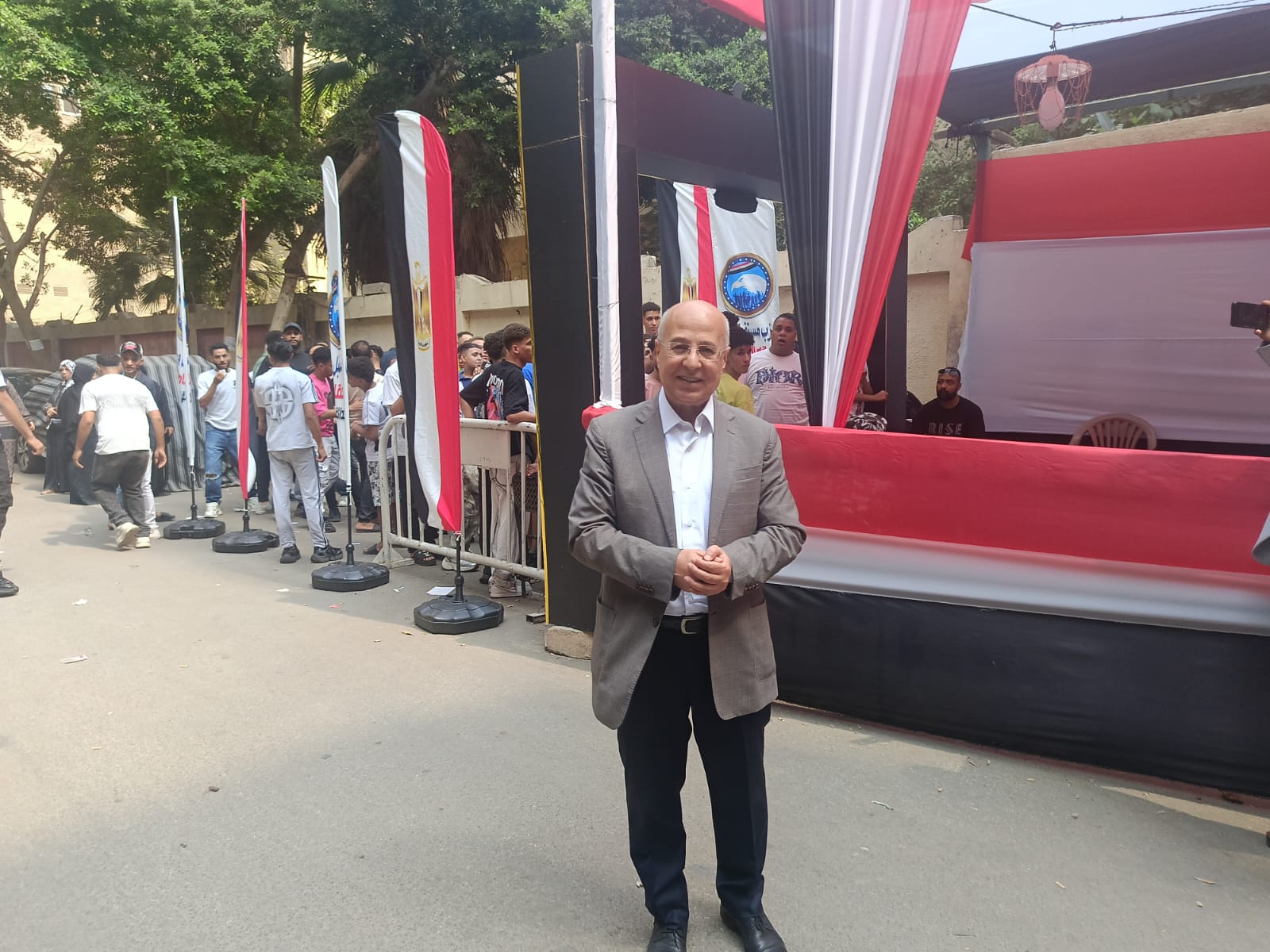 خالد عيش أمام لجان انتخابات مجلس الشيوخ