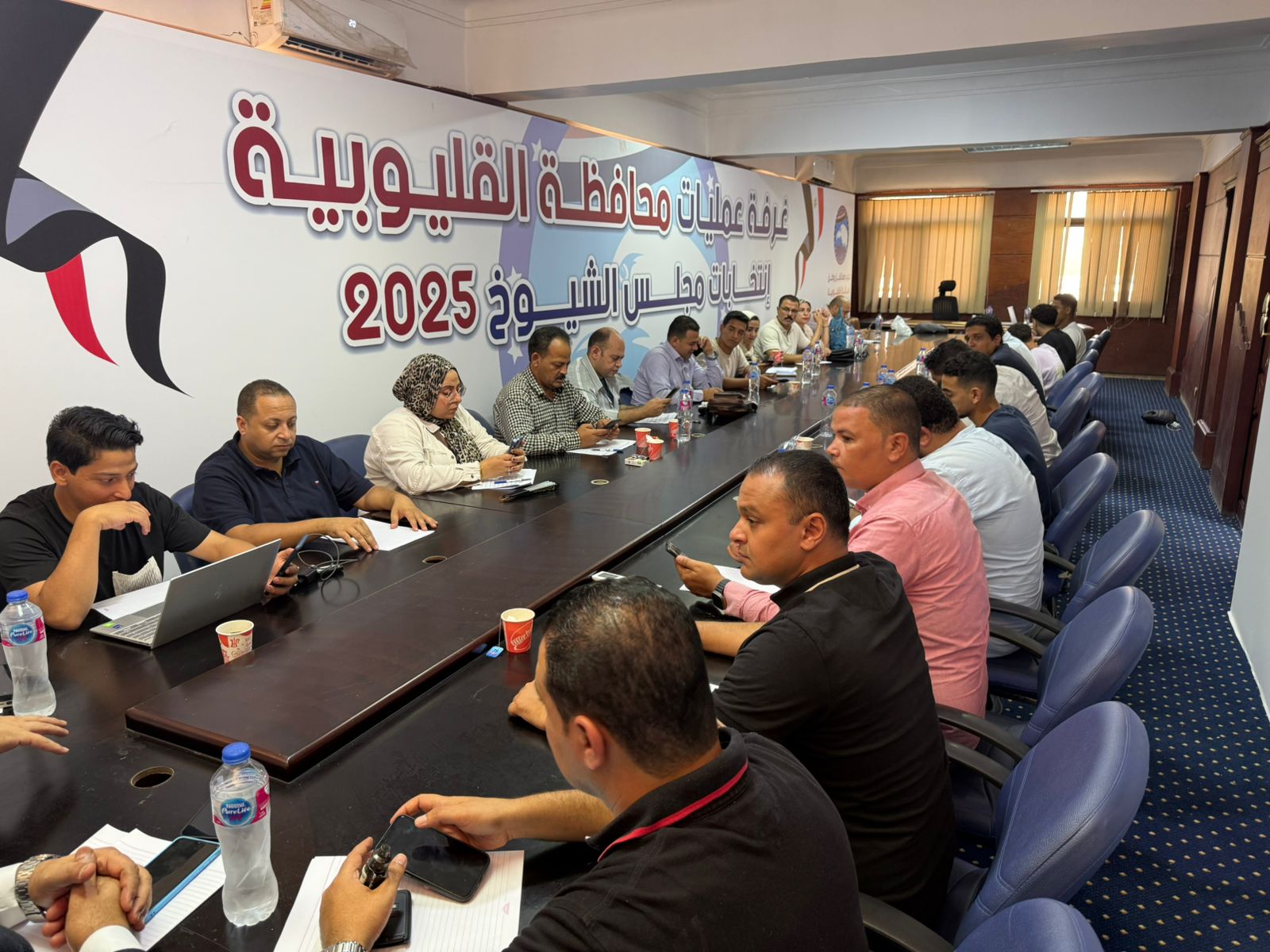 غرفة العمليات بالحزب في القليوبية غرفة العمليات بالحزب في القليوبية