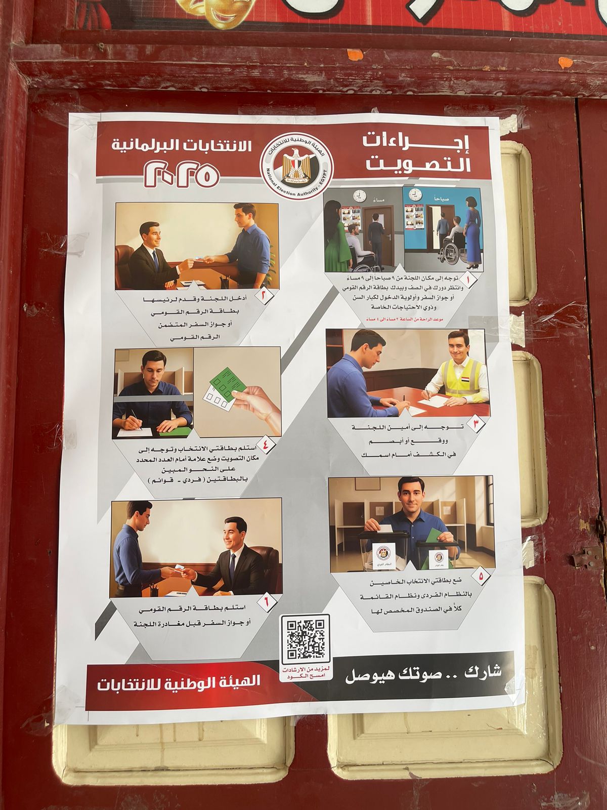 لوحات استرشادية للناخبين من ذوى الهمم فى مقار انتخابات مجلس الشيوخ بالتجمع الخامس