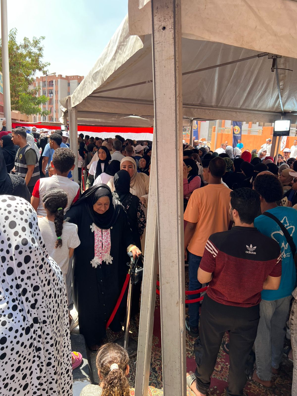 أعداد كبيرة للناخبين بلجان تحيا مصر بالأسمرات