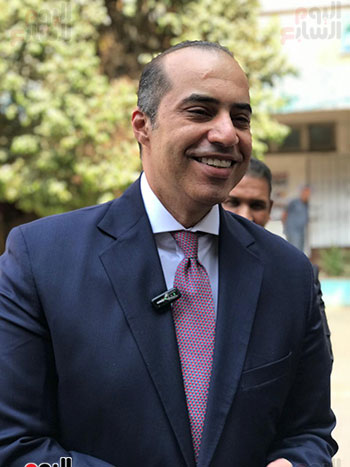 خلال الإدلاء بتصريحات صحفية لليوم السابع