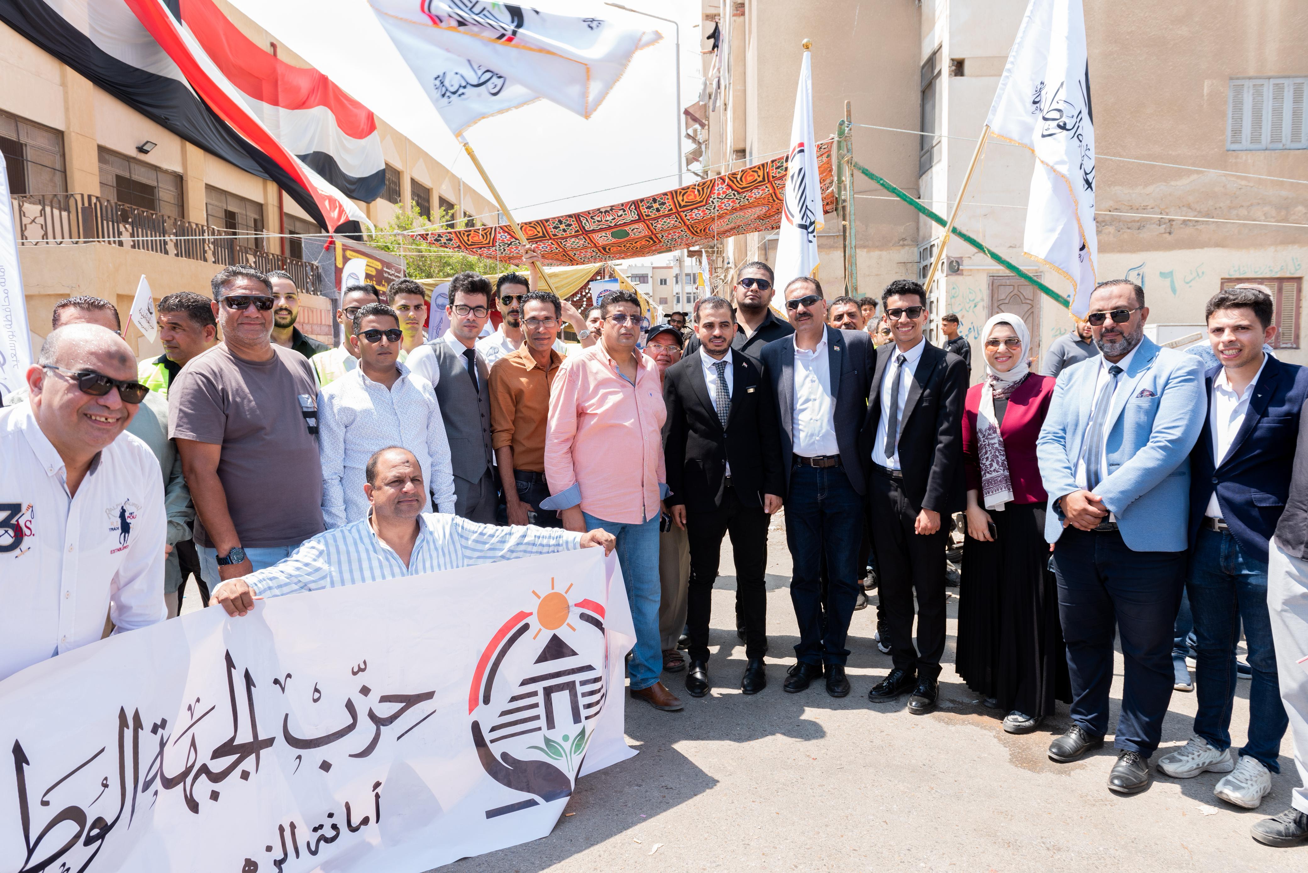 مسيرة لشباب الجبهة الوطنية تجوب أحياء بورسعيد (4)