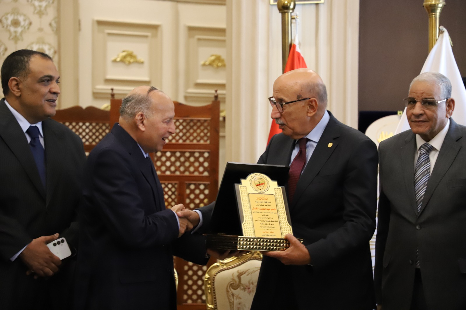 زيارة وفد قضاة جنوب سيناء لرئيس مجلس القضاء الأعلى