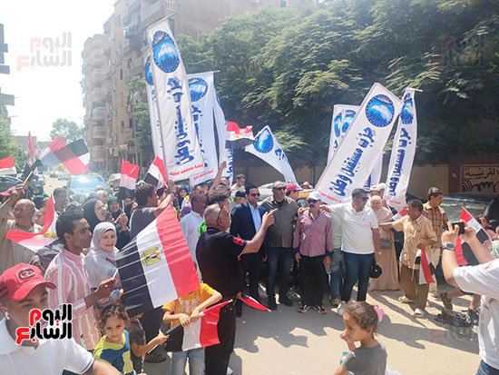 مسيرة-حاشدة-لمستقبل-وطن-تجوب-الهرم-ونزلة-السمان-لحث-المواطنين-على-المشاركة-في-انتخابات-الشيوخ-(10)