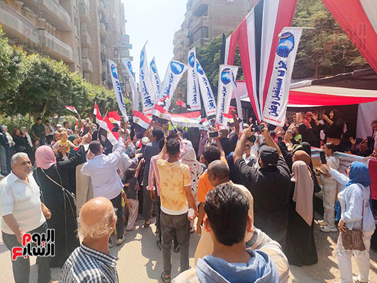 مسيرة-حاشدة-لمستقبل-وطن-تجوب-الهرم-ونزلة-السمان-لحث-المواطنين-على-المشاركة-في-انتخابات-الشيوخ-(8)