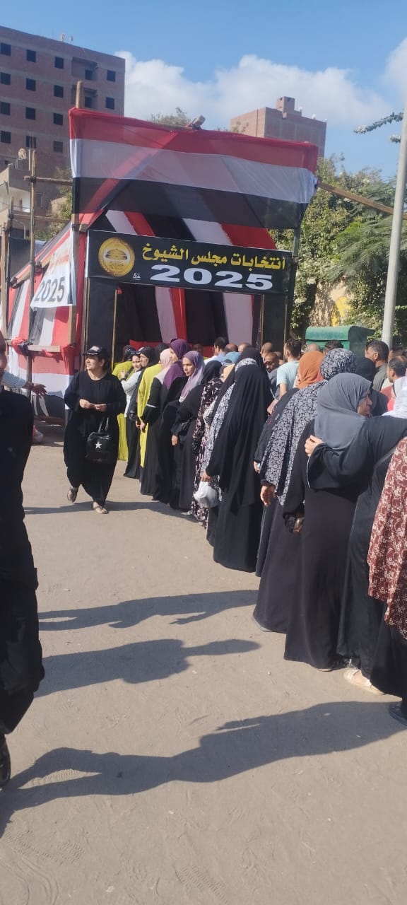طوابير السيدات امام لجان الخصوص