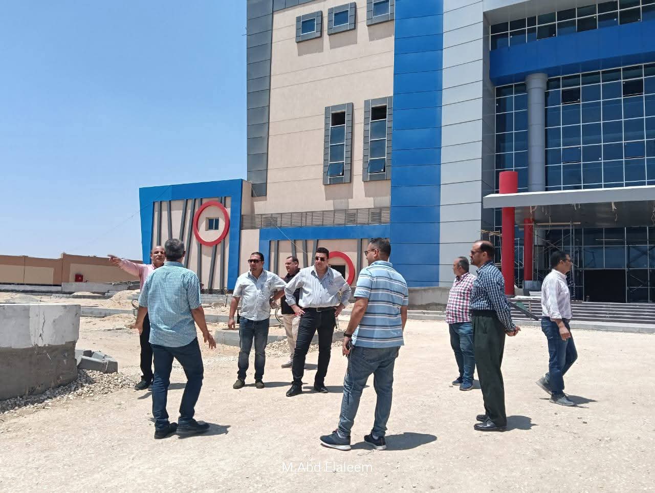 متابعة الأعمال بالمستشفى