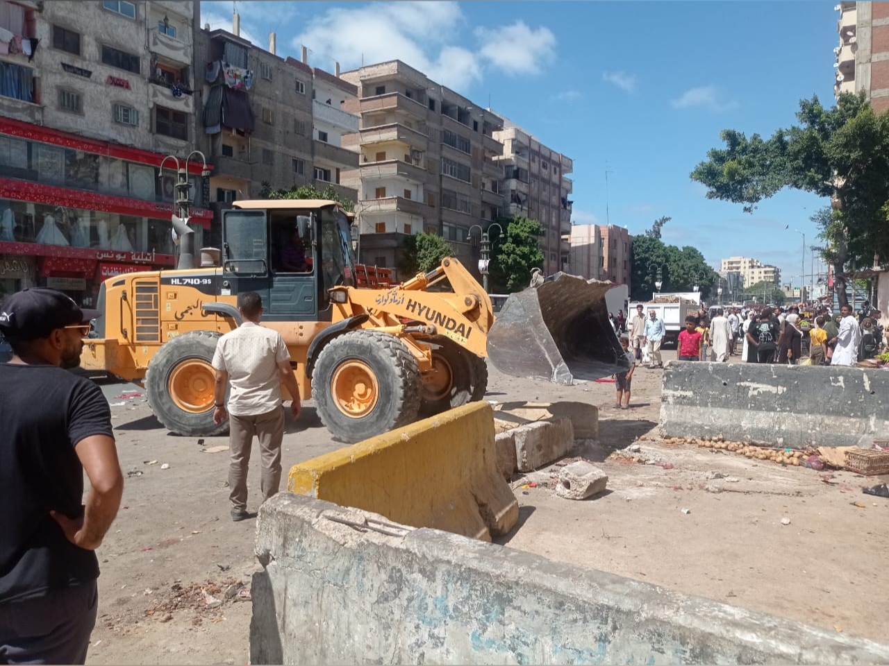 رفع الانشغالات التي تعوق حركة المرور بالإسكندرية