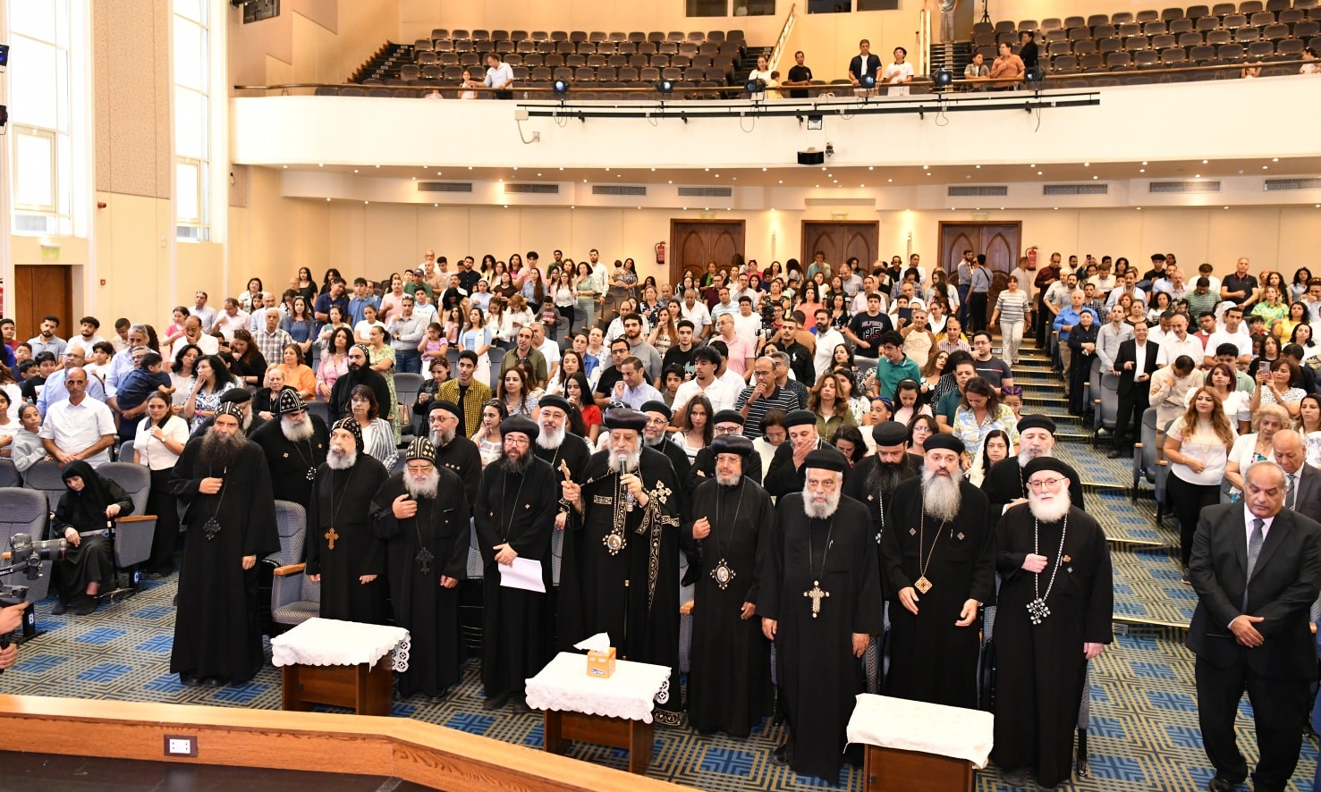 جانب من اللقاء فى الكاتدرائية المرقسية