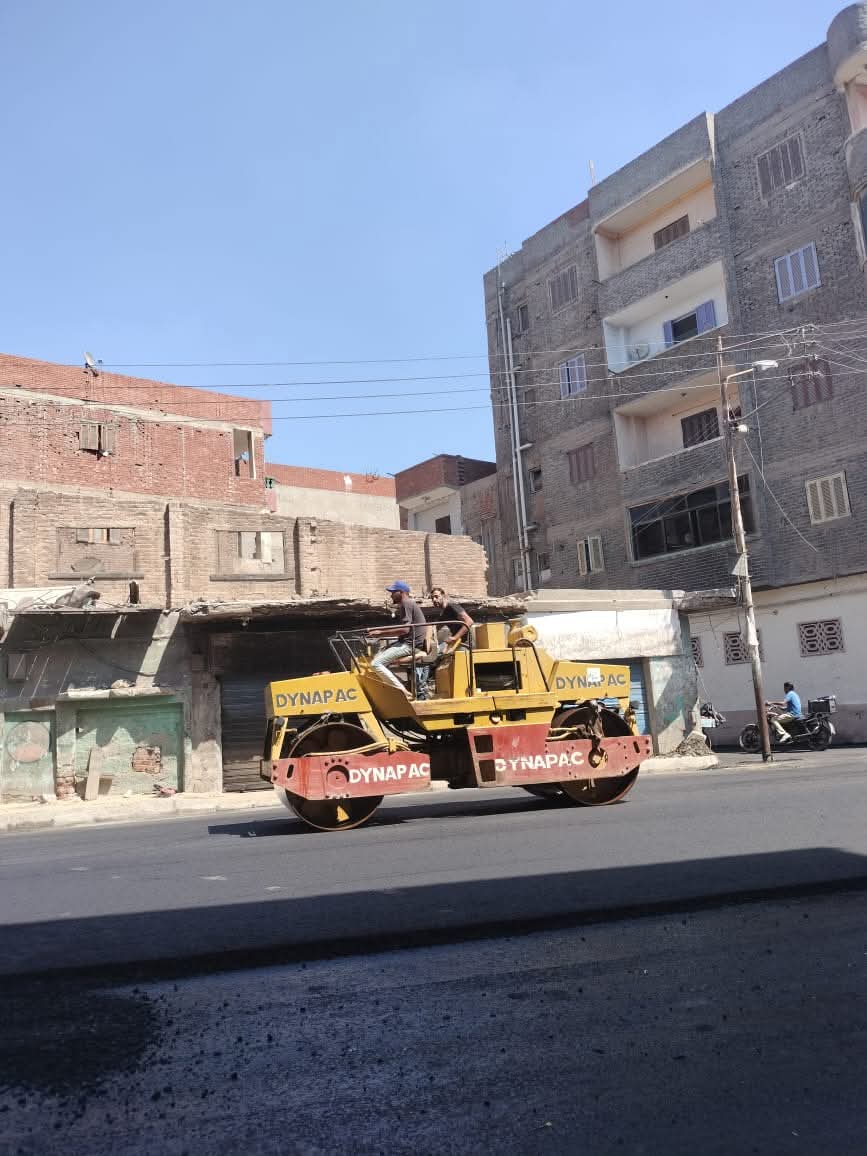 أعمال رصف شوارع طنطا
