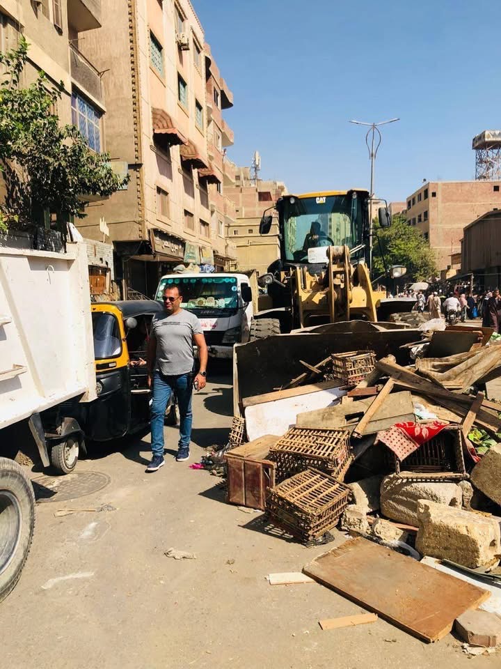 جانب من عمليات رفع الإشغالات