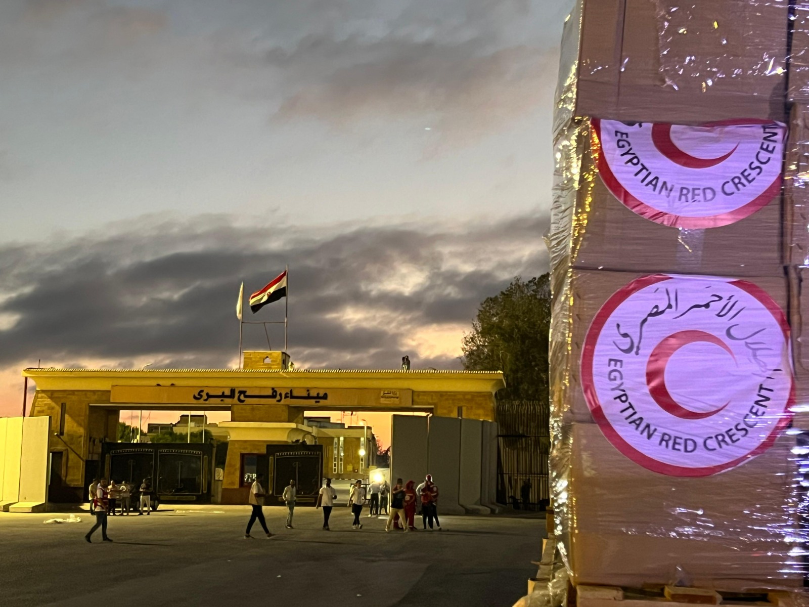 مساعدات إنسانية إلى غزة 