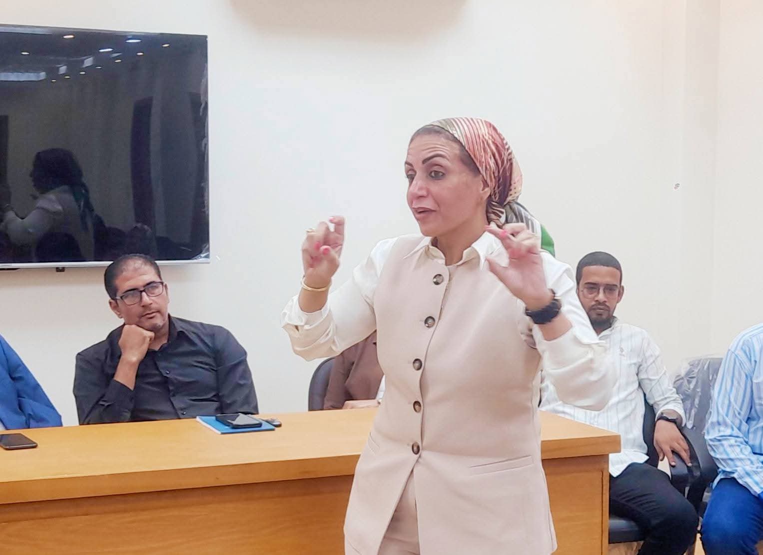 الدكتورة  بسنت علي الدالي، مدير إدارة رضا المنتفعين بجنوب سيناء