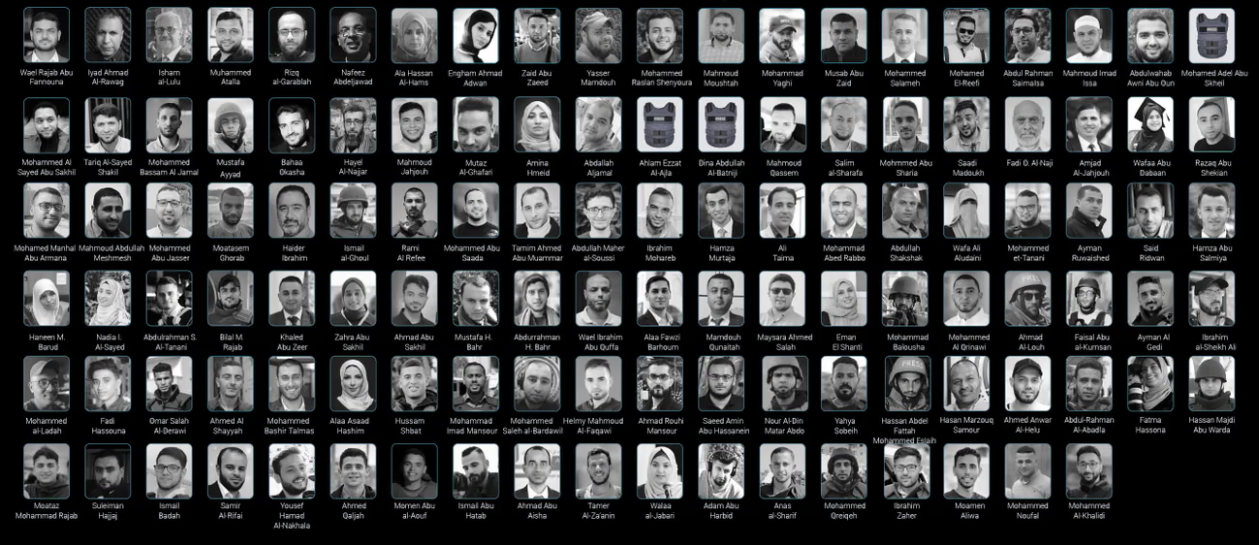 الصحفيين الشهداء فى غزة الصحفيين الشهداء فى غزة