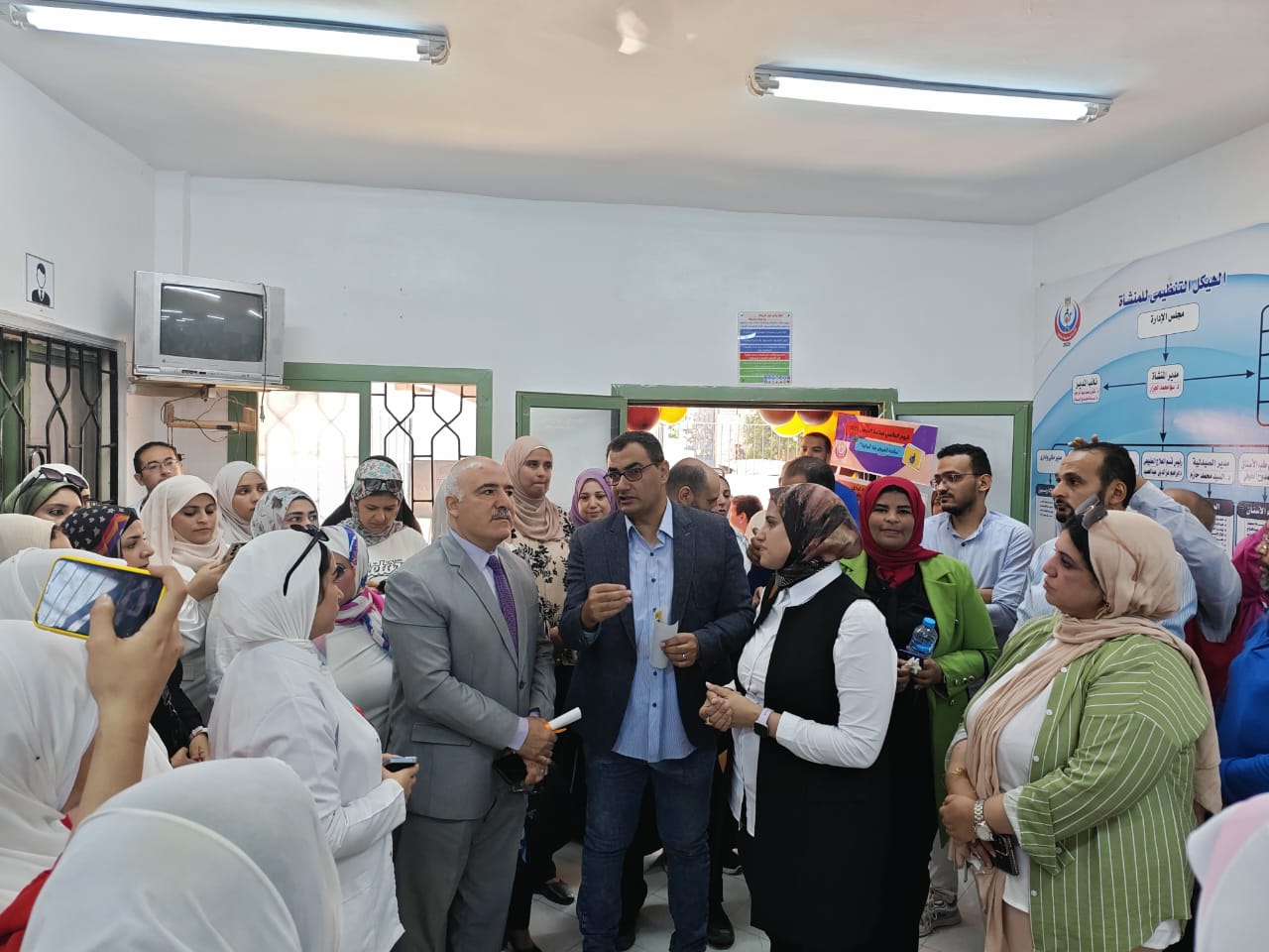 مدير صحة القليوبية ومدير الإدارة الصحية ببنها