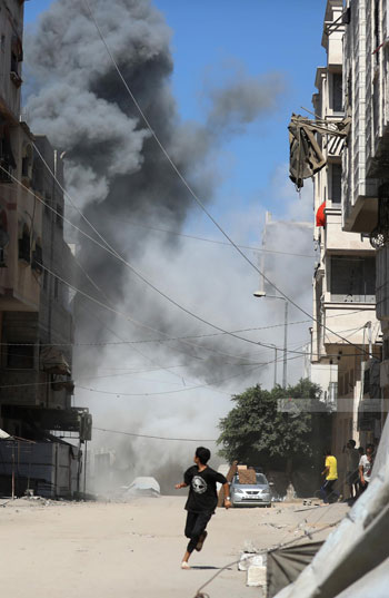 الغارات الإسرائيلية على غزة