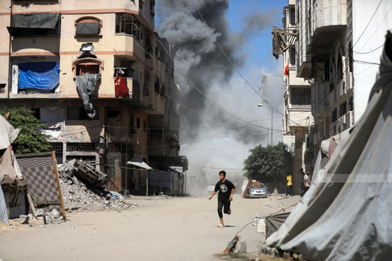 قصف مدينة غزة