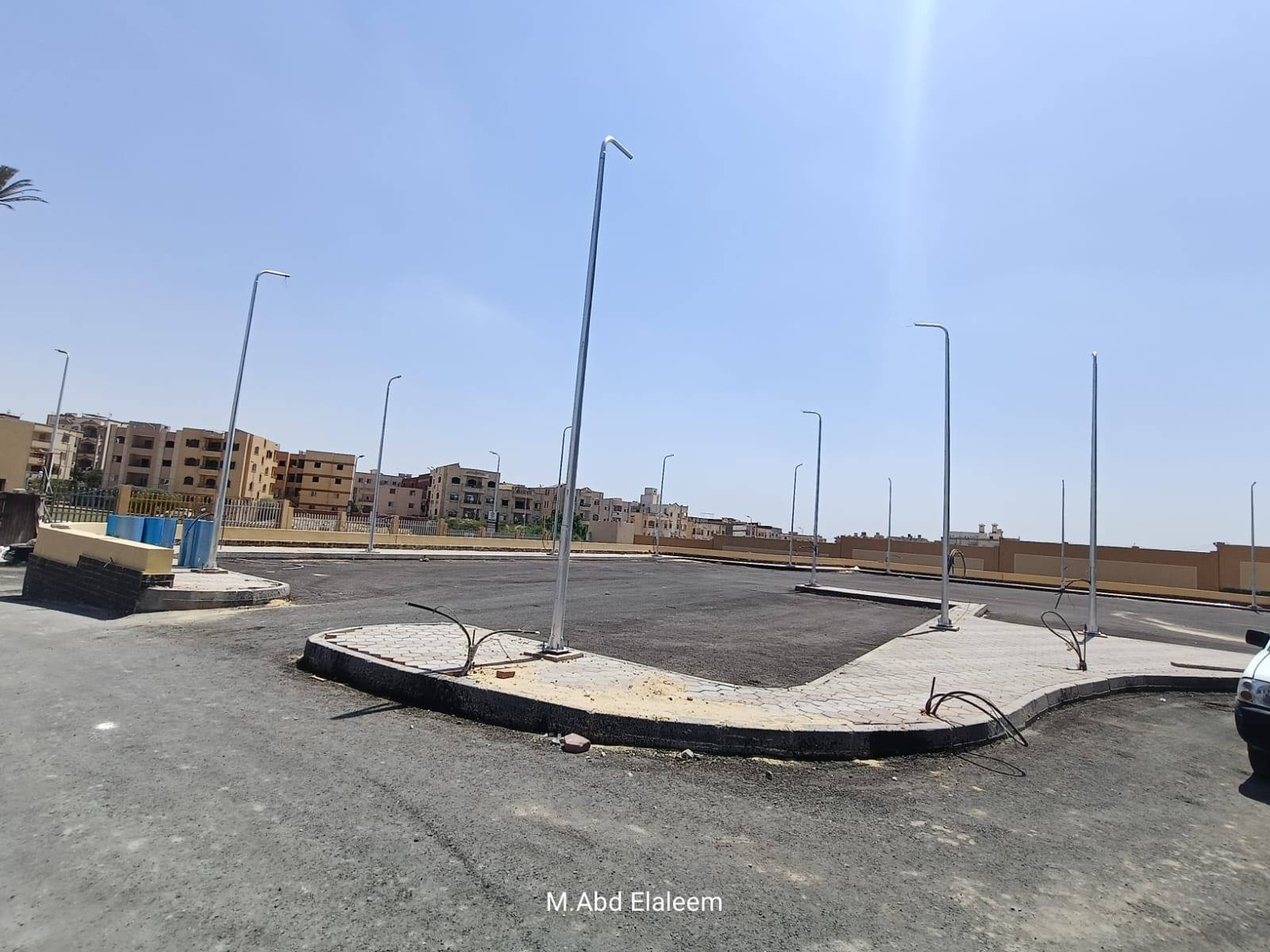 الانتهاء من الموقع المحيط بالمستشفى