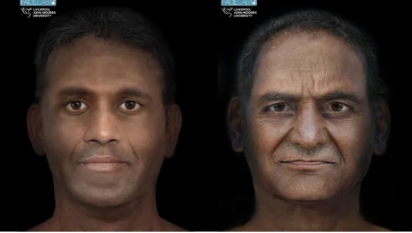 إعادة بناء وجه لرجلين من الهند