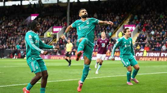 احتفال صلاح بالهدف