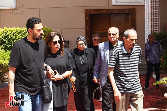 جنازة ارملة الموسيقار الراحل سيد مكاوى