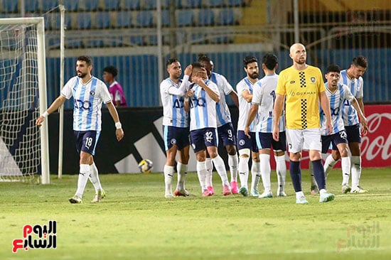 احتفال لاعبى بيراميدز بالهدف احتفال لاعبى بيراميدز بالهدف