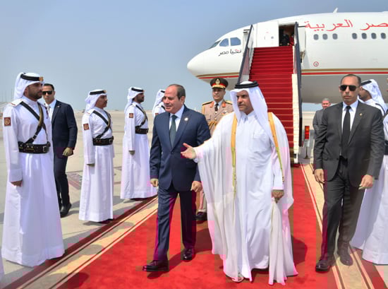 زيارة الرئيس السيسي لقطر (8)