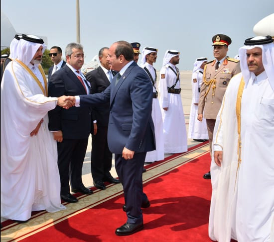 زيارة الرئيس السيسي لقطر (7)