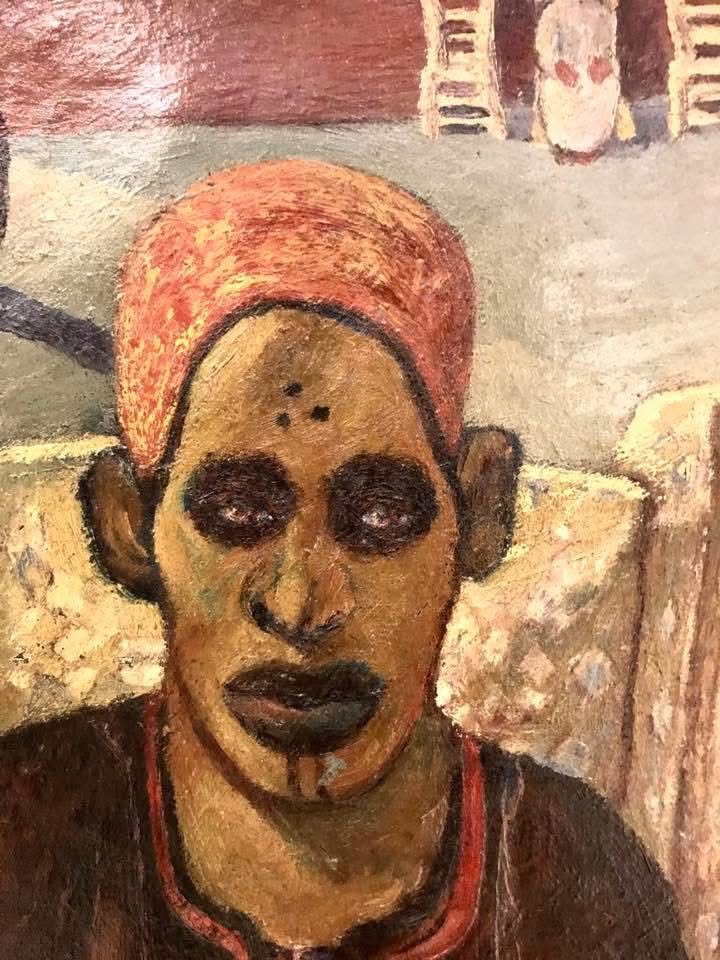 جانب من اللوحة