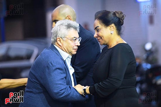 عزاء أرملة الموسيقار سيد مكاوى (12)