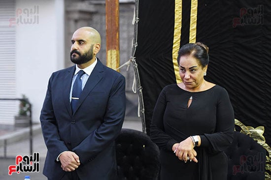 عزاء أرملة الموسيقار سيد مكاوى (18)