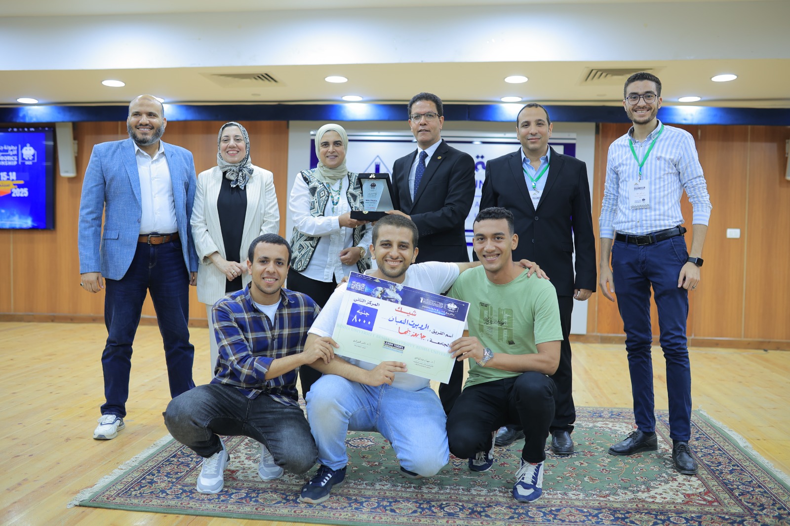 رئيس جامعة بنها يشهد ختام فعاليات البطولة الأولى للروبوتات ويكرم الفائزين (4)