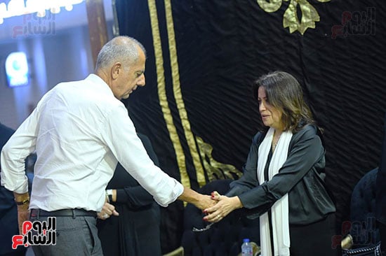 عزاء أرملة الموسيقار سيد مكاوى (10)
