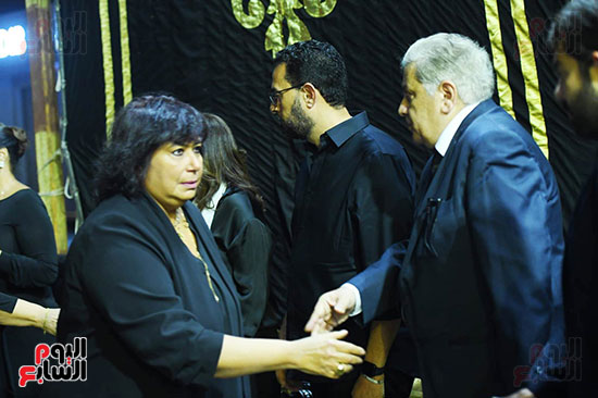 عزاء أرملة الموسيقار سيد مكاوى (27)