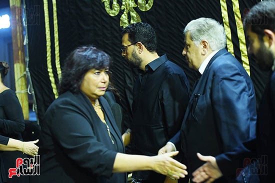 عزاء أرملة الموسيقار سيد مكاوى (26)