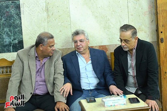 عزاء أرملة الموسيقار سيد مكاوى (15)