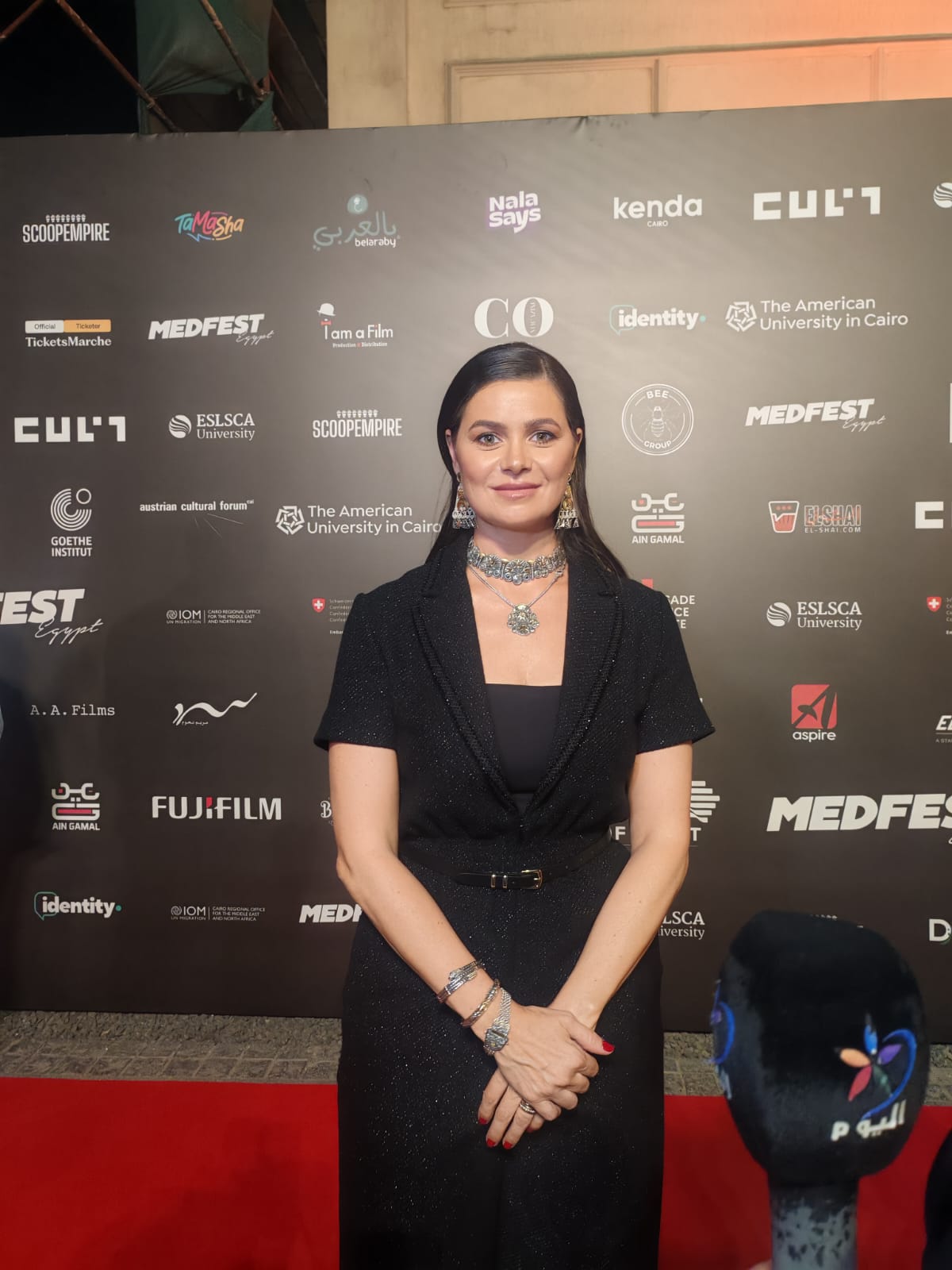 انطلاق  فعاليات ريد كاربت الدورة السابعة من مهرجان ميدفست بمشاركة يسرا اللوزي (1)