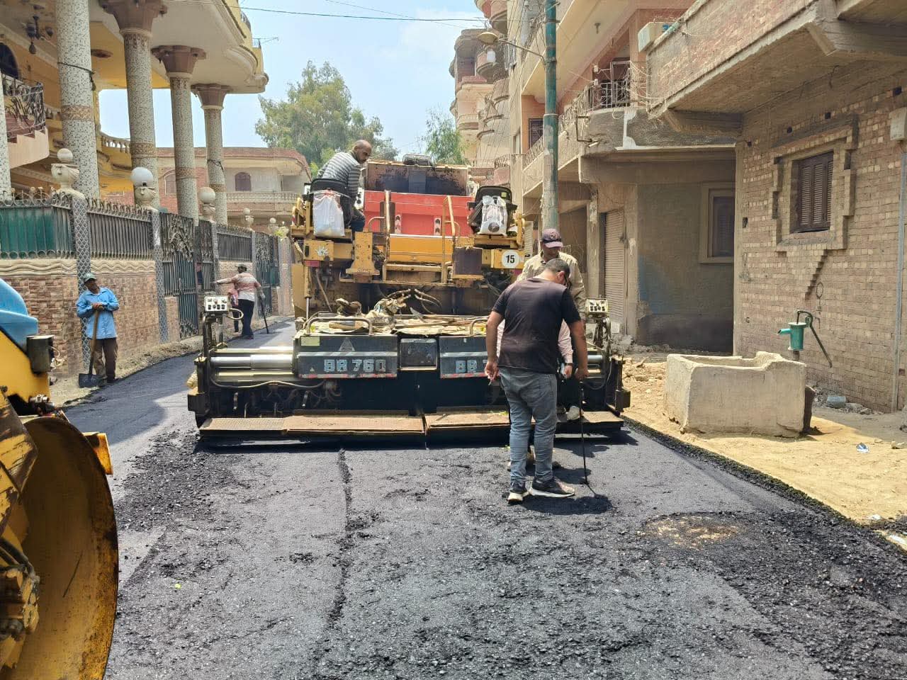 أعمال رصف المبادرة 