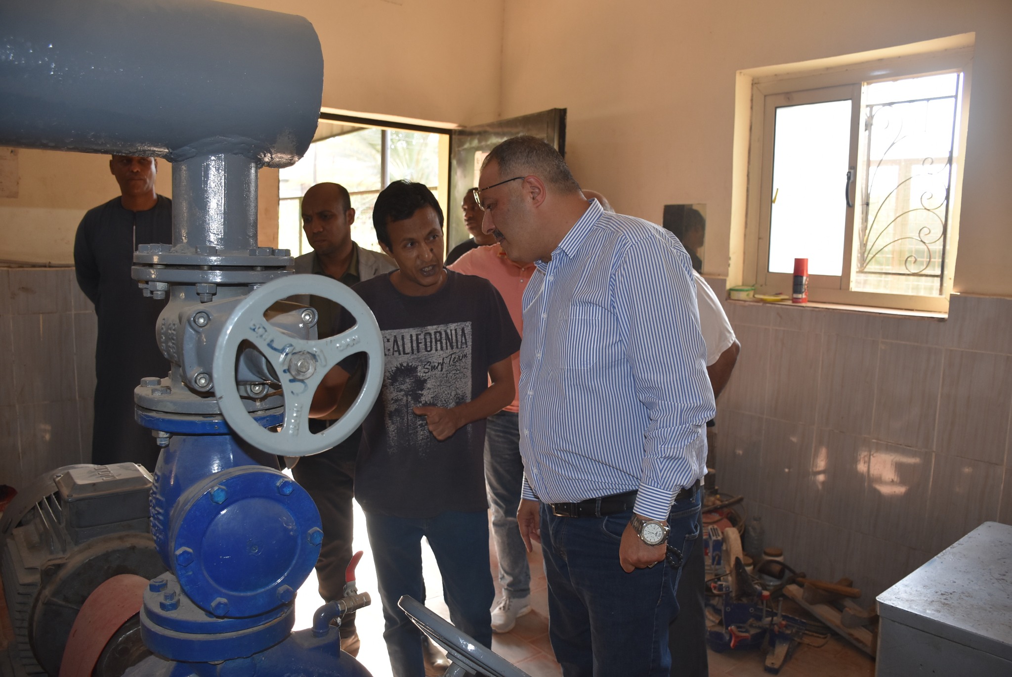 جولة على تشغيل بوستر مياه شرق السكة لمتابعة تحسين الخدمة للمواطنين جولة على تشغيل بوستر مياه شرق السكة لمتابعة تحسين الخدمة للمواطنين