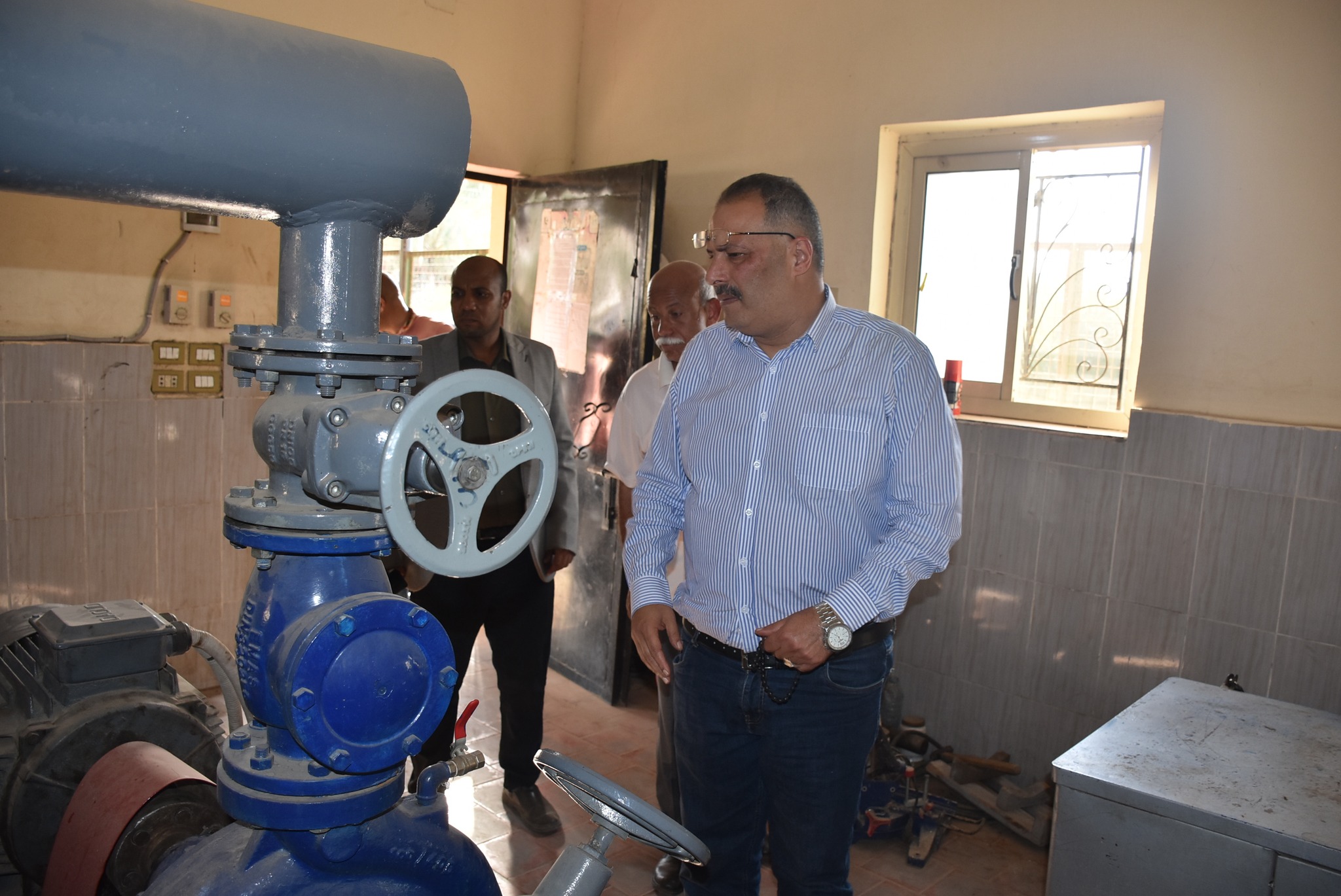 متابعة كفاءة تشغيل بوستر مياه شرق السكة لمتابعة تحسين الخدمة للمواطنين متابعة كفاءة تشغيل بوستر مياه شرق السكة لمتابعة تحسين الخدمة للمواطنين