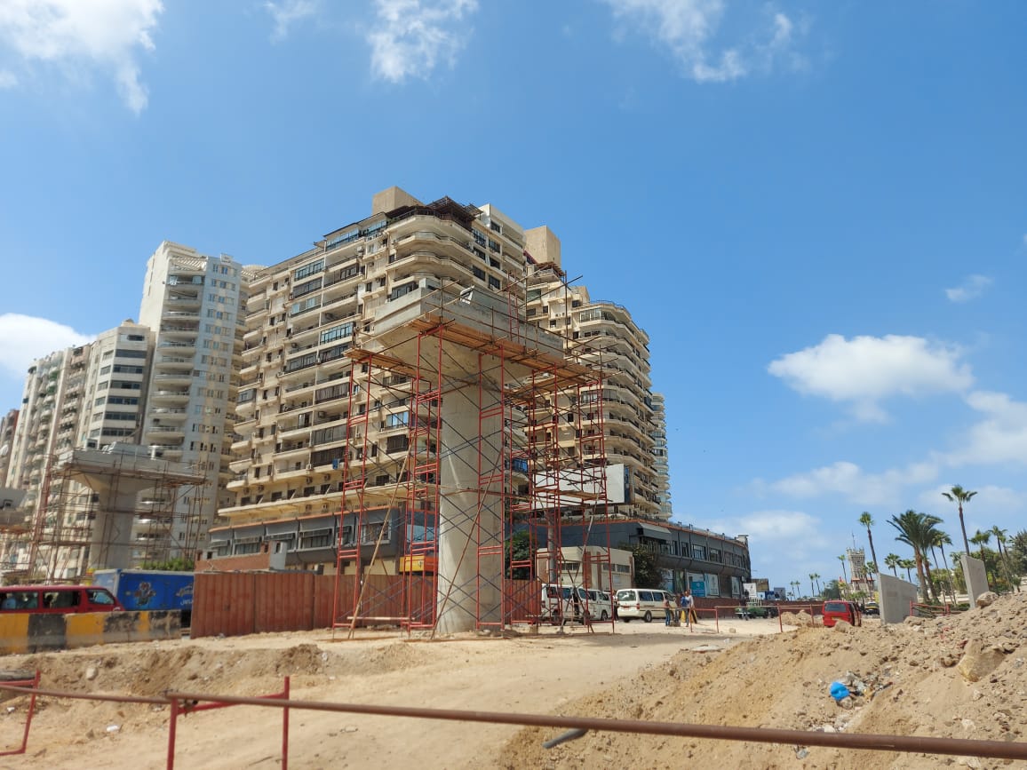 استكمال الاعمدة الخرسانيه استكمال الاعمدة الخرسانيه