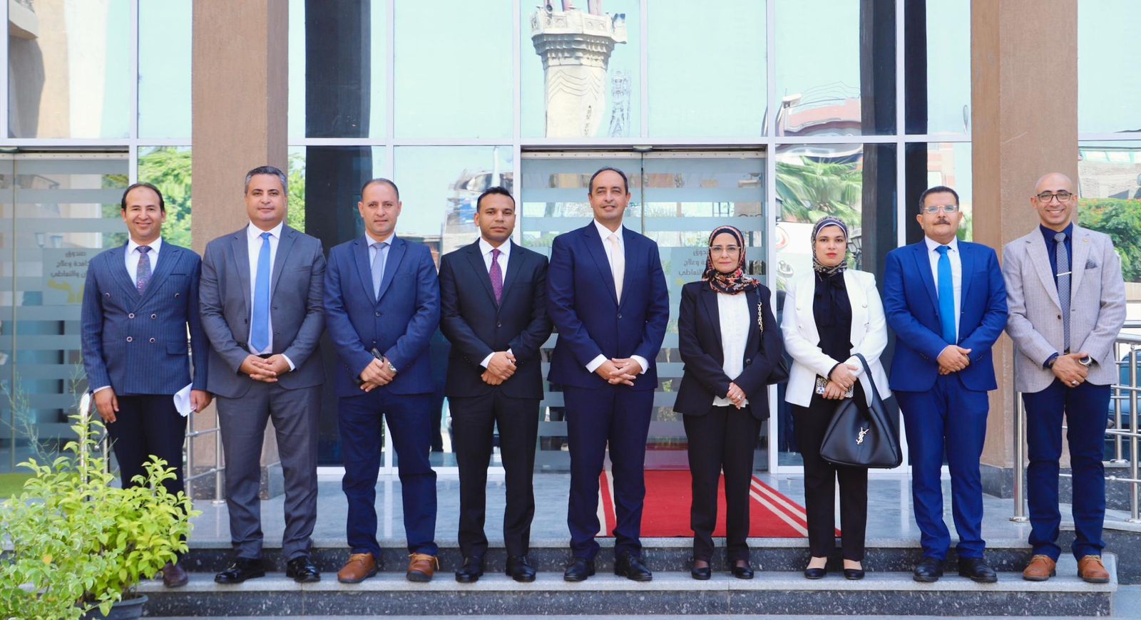 الدكتور عمرو عثمان يستقبل المستشارة سوزان عبد الرحمن بحضور الكاتب الصحفى مدحت وهبه والوفد  المرافق