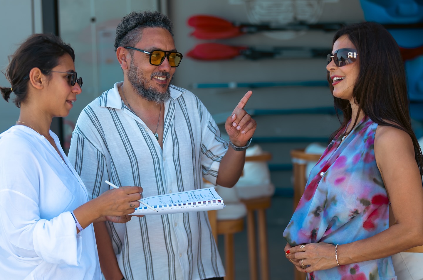 رانيا منصور والمخرج وائل فرج